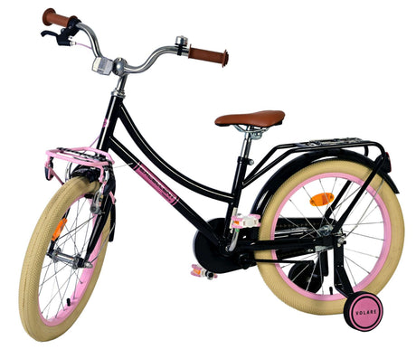 Volare fremragende børnecykel - piger - 18 tommer - sort - 95% samlet