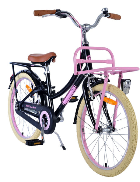Volare fremragende børnecykel - piger - 20 tommer - sort