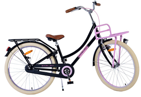 Volare Volare Børns cykelpiger 24 tommer sort
