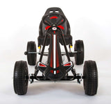 Volare go kart racerbil - drenge - store - pneumatiske dæk - sorte