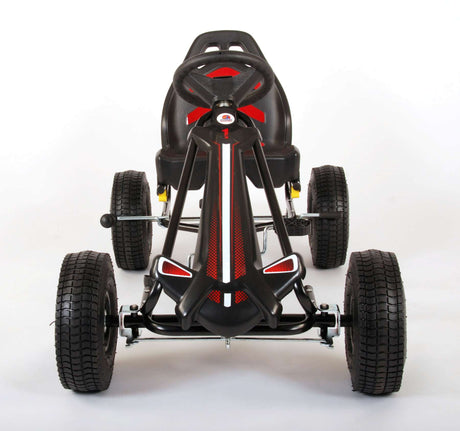 Volare go kart racerbil - drenge - store - pneumatiske dæk - sorte