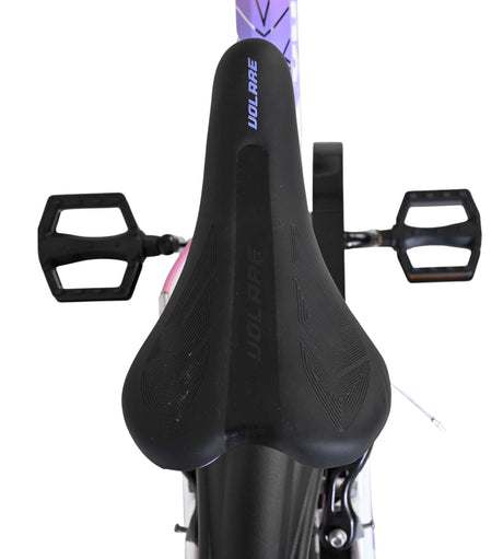 Volare lily børnecykel - piger - 16 tommer - hvid pink lilla - to håndbremser