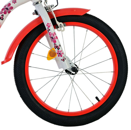 Volare dejlig børnecykel - piger - 18 tommer - rød hvid