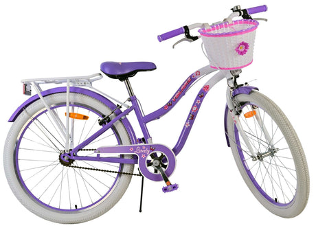 Volare dejlig børnecykel - piger - 24 tommer - lilla - to håndbremser