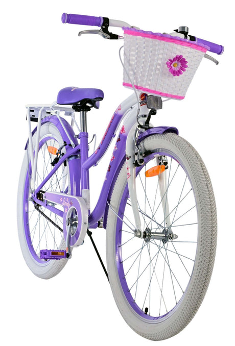 Volare dejlig børnecykel - piger - 24 tommer - lilla - to håndbremser