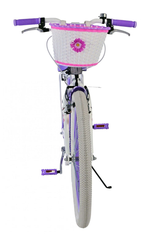 Volare dejlig børnecykel - piger - 24 tommer - lilla - to håndbremser
