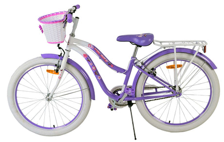 Volare dejlig børnecykel - piger - 24 tommer - lilla - to håndbremser