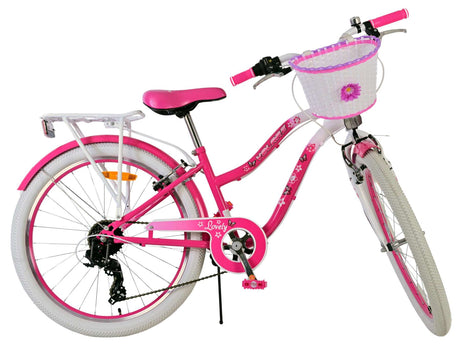 Volare dejlig børnecykel - piger - 24 tommer - pink - 7 gear