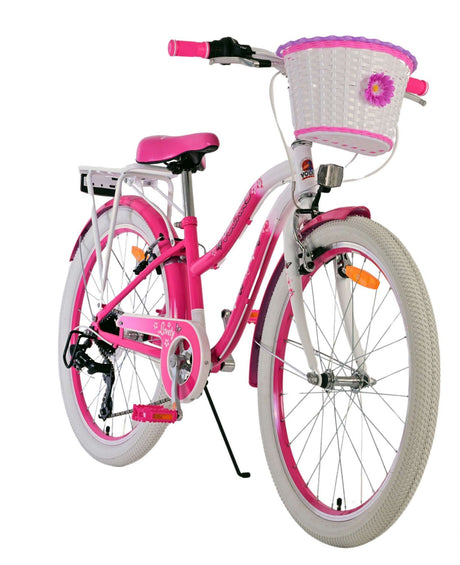 Volare dejlig børnecykel - piger - 24 tommer - pink - 7 gear