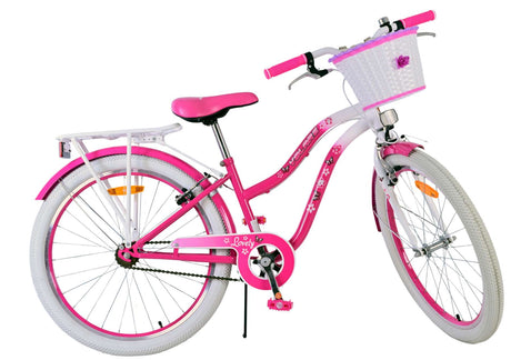 Volare dejlig børnecykel - piger - 24 tommer - pink - to håndbremser