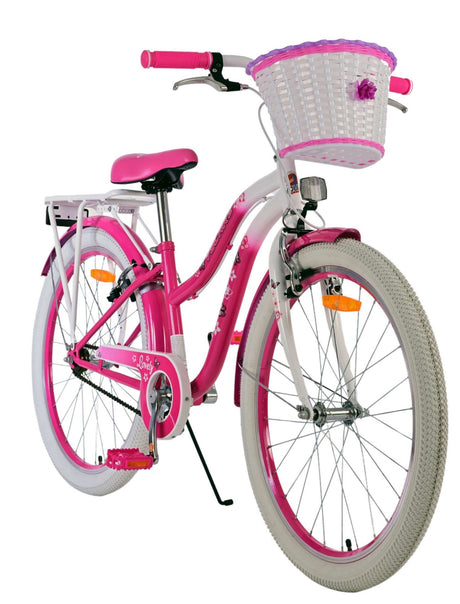 Volare dejlig børnecykel - piger - 24 tommer - pink - to håndbremser