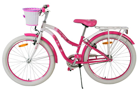 Volare dejlig børnecykel - piger - 24 tommer - pink - to håndbremser