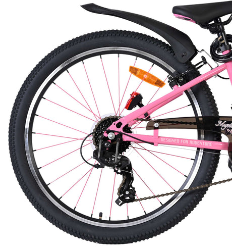 Volare mystic børnecykel - 24 tommer - pink - 7 gear