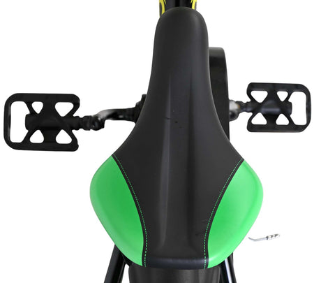 Volare strike kinderfiets - jongens - 14 inch - zwart groen - twee handremmen