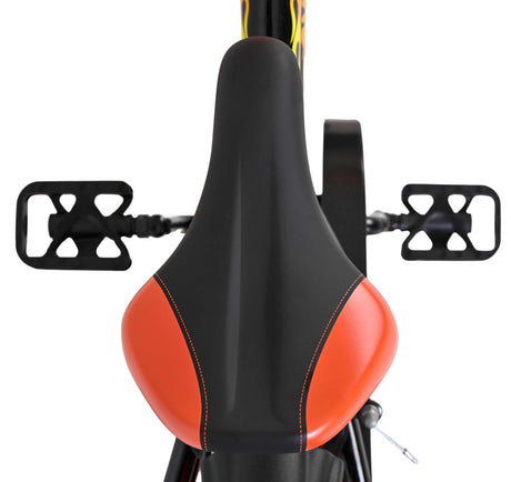 Volare strike kinderfiets - jongens - 14 inch - zwart oranje - twee handremmen