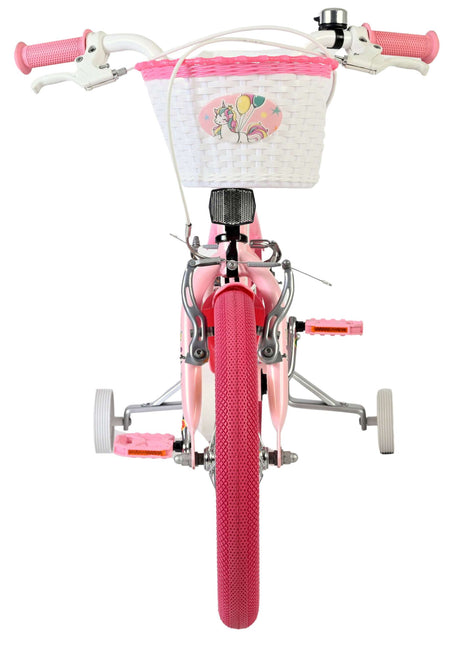 Volare enhjørning børnecykel - piger - 16 tommer - pink - to håndbremser
