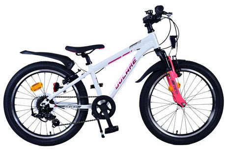 Volare xc race børnecykel - 20 tommer - hvid pink - 7 gear