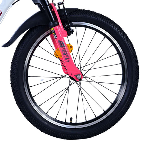 Volare xc race børnecykel - 20 tommer - hvid pink - 7 gear