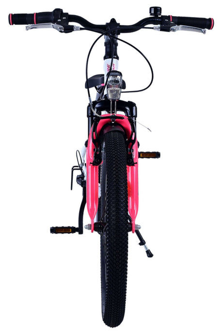Volare xc race børnecykel - 20 tommer - hvid pink - 7 gear