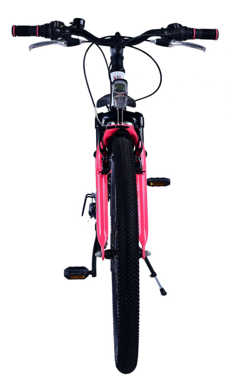 Volare xc race børnecykel - 24 tommer - hvid pink - 21 speed