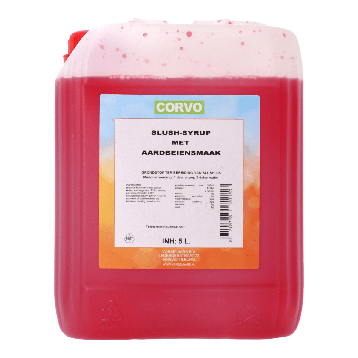 Corvo slush sirup jordbær (5 liter)