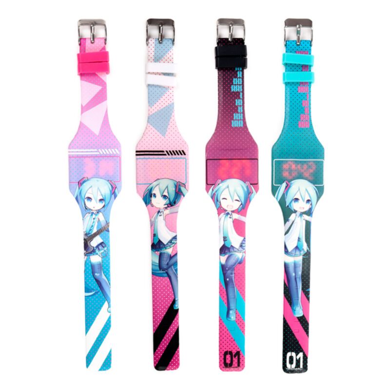 Union hatsune miku digitalt silikone ur
