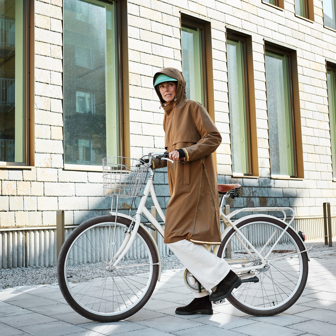 Weathergoods Sweden regnfrakke imbris camel m