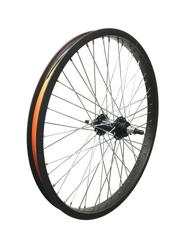 Hzb baghjul 20 tommer ETRO 406 BMX Freestyle 48 Spaaks 14mm Axle Black