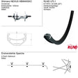 Roland forhjul 20 utl1 shimano im40 skive aluminium sort
