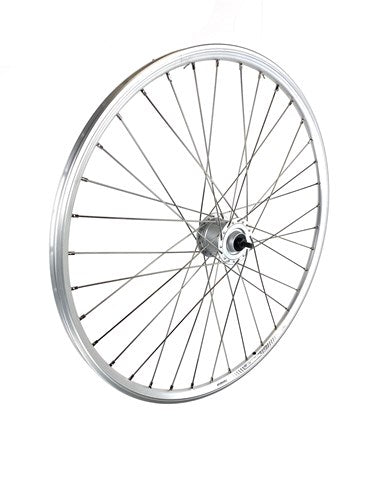 Forhjul 28 tommer 622 Silver Hub -Dynamo Spaak 13