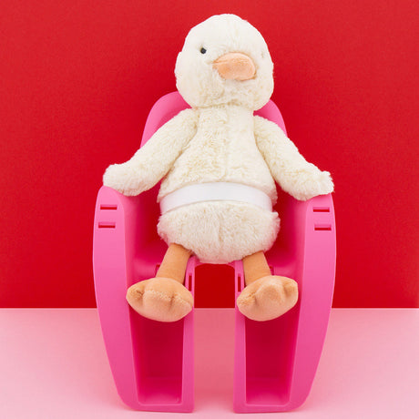 Widek b.v. Widek dukkesæde PVC pink foran og bagpå