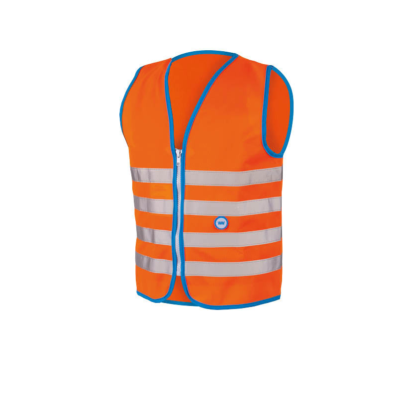 Wowow børnevest sjov orange l