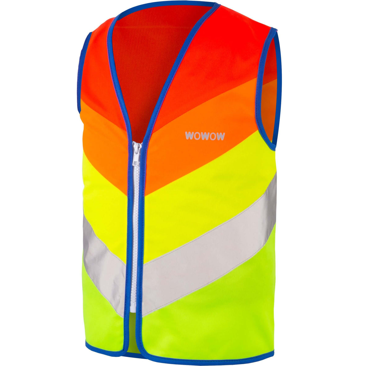 Wowow børnevest regnbuerød combo xs