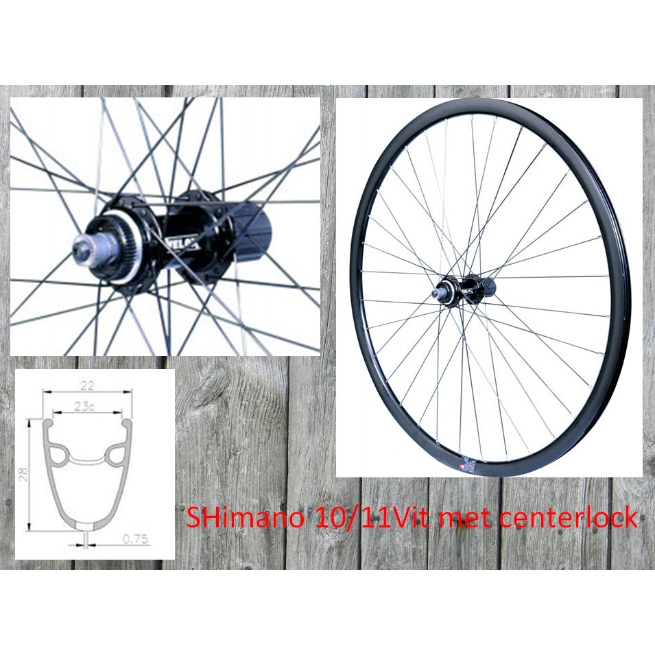 Velox baghjul 28 11V QR Hybrid Gravel Disc Cl 135mm