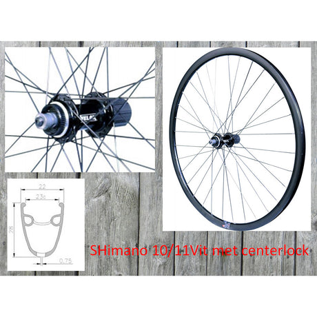 Velox baghjul 28 11V QR Hybrid Gravel Disc Cl 135mm