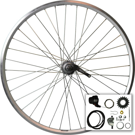Roland baghjul 28 nexus 3s rn zac 2000 rustfri stål eger sølv