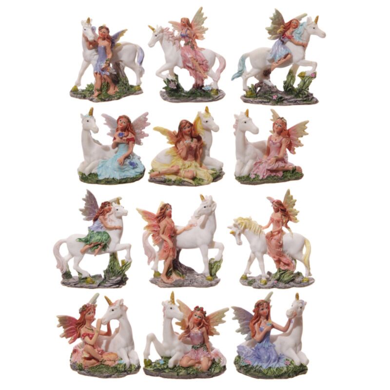Feer og enhjørning miniaturfigurer