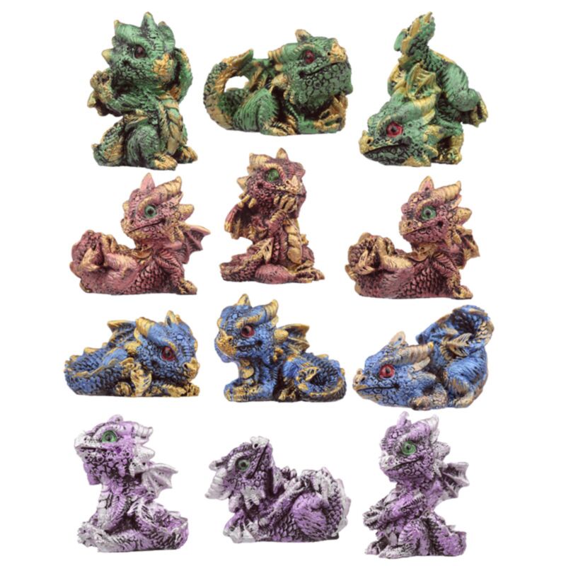 Krystal baby drager miniature figurer