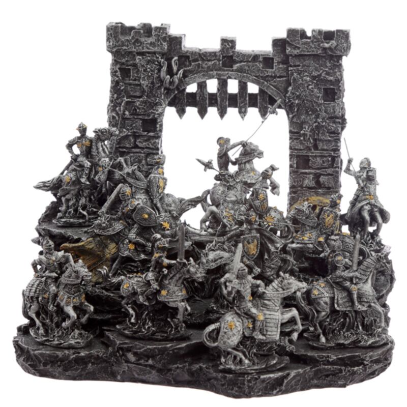 Middelalderlige ridder miniature figurer