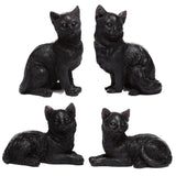 Sorte kat miniature figurer