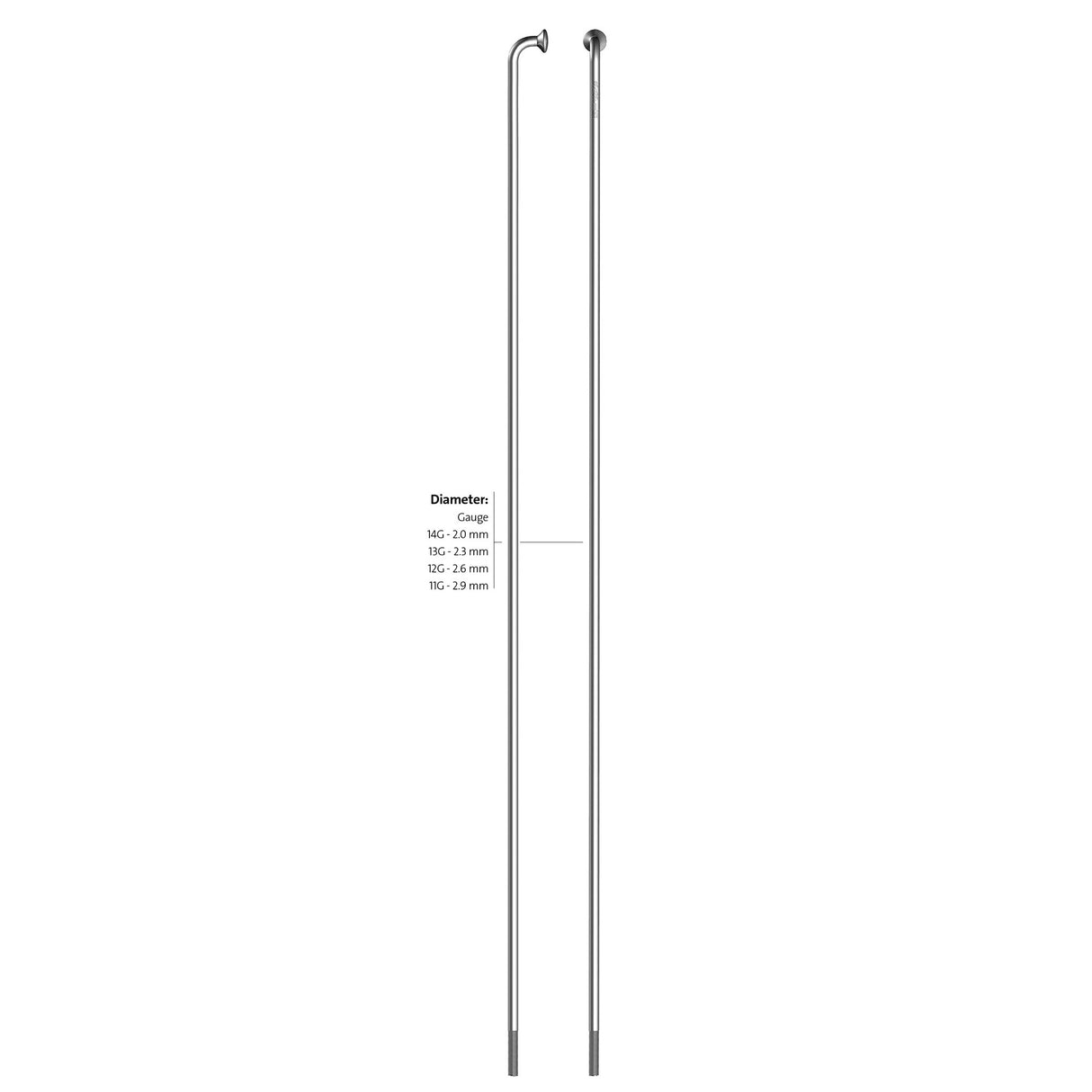 Sapim Spaak Zink 14-236 uden Nippel (144st)