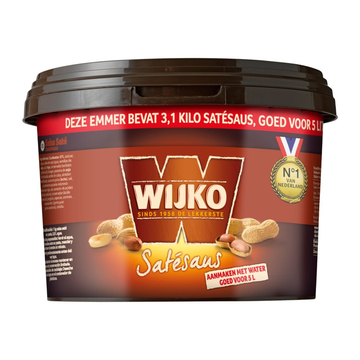 Wijko satay sauce pasta (3,1 kg)
