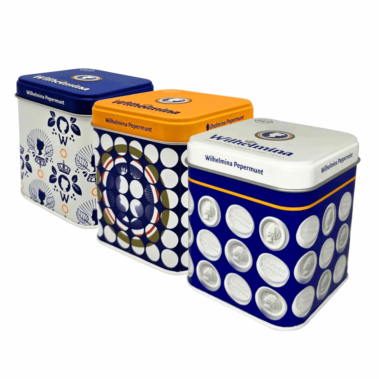Wilhelmina indsamlingsdåser med pebermynte (24x100gr)
