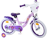 Wunsch Disney Wish børnecykel - piger - 16 tommer - lilla - to håndbremser