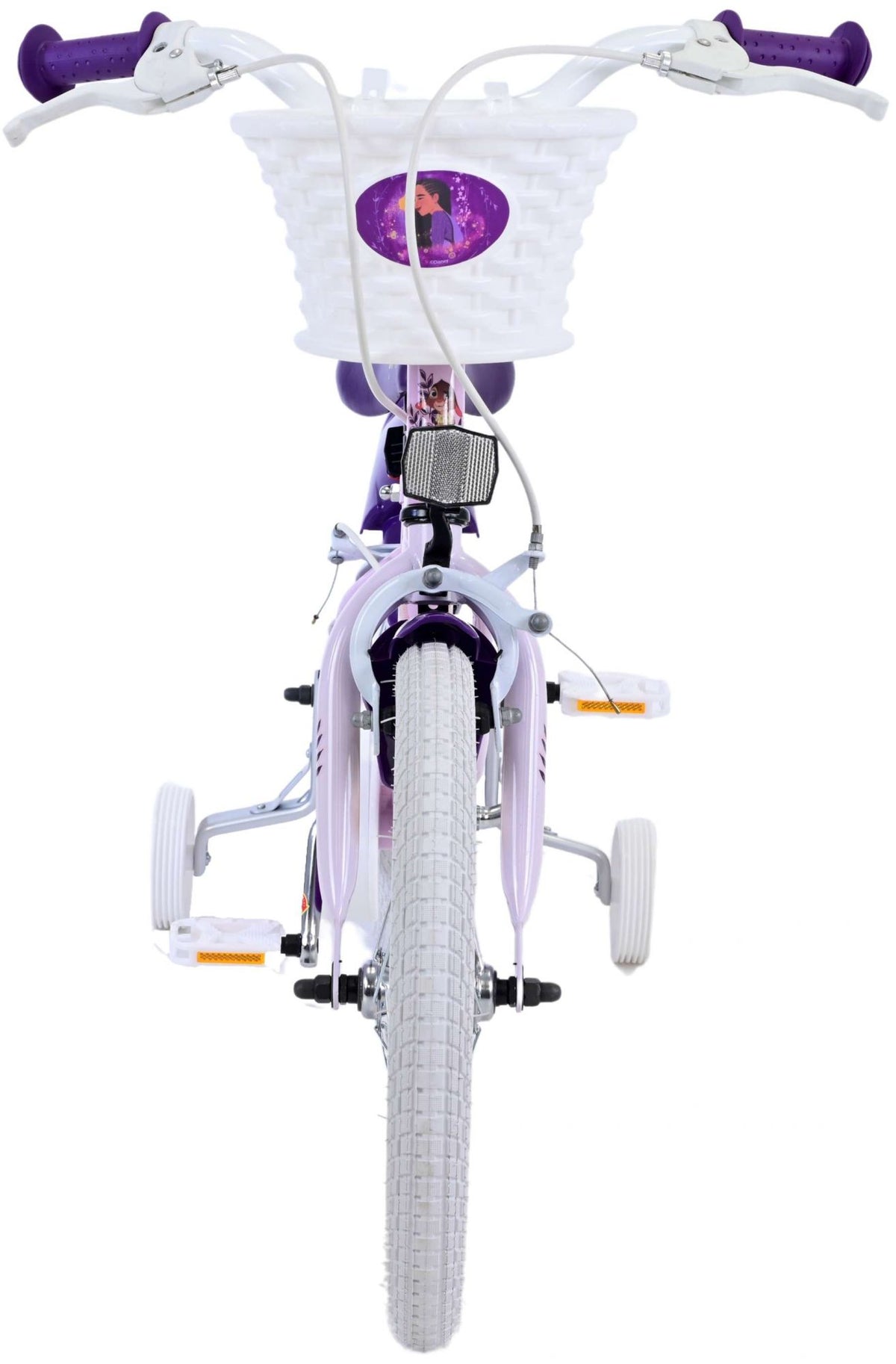 Wunsch Disney Wish børnecykel - piger - 16 tommer - lilla - to håndbremser