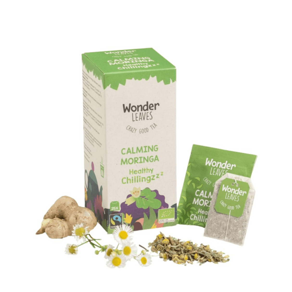 Wonder leaves bio ft beroligende moringa (25x 1,8gr)