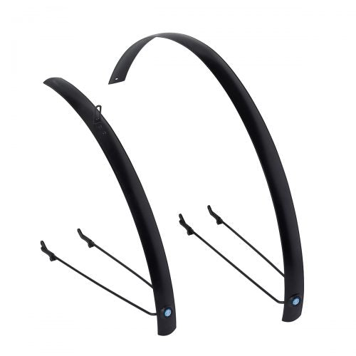 Xtrabike skærmsæt 28 sort flad aluminium