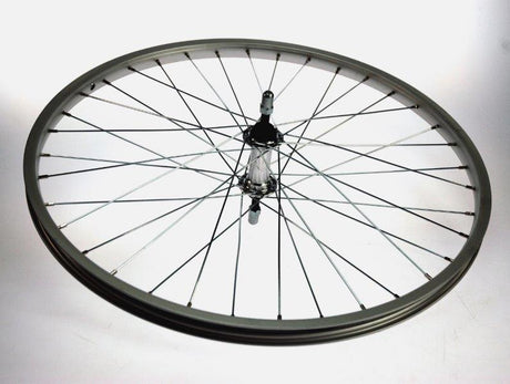 Bike fun kids forhjul 24x1,75 aluminium sølv blank