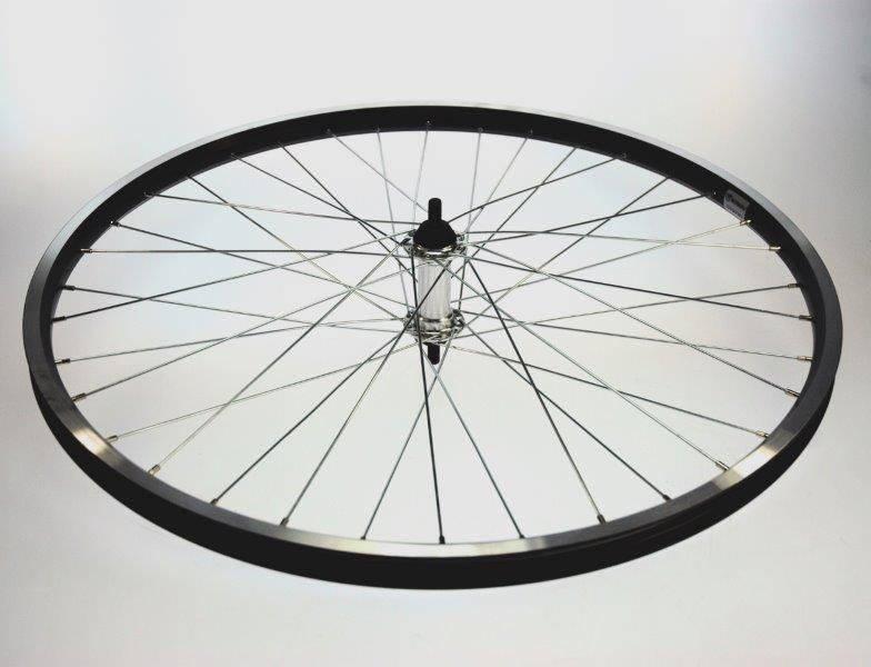 Cykelsjov børneforhjul 26x1,75 aluminium sort