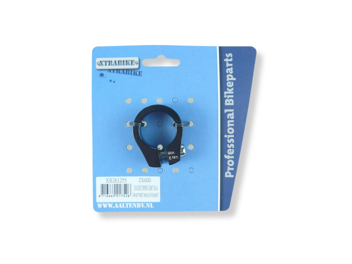 Xtrabike sæde Peg Clamp Alu 28.6